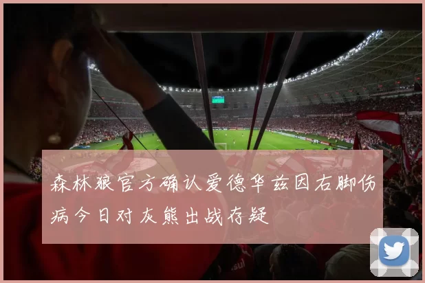 森林狼官方确认爱德华兹因右脚伤病今日对灰熊出战存疑