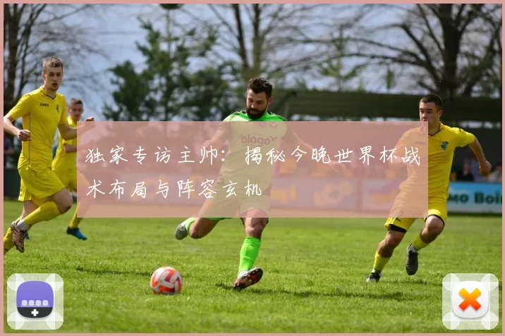 独家专访主帅:揭秘今晚世界杯战术布局与阵容玄机