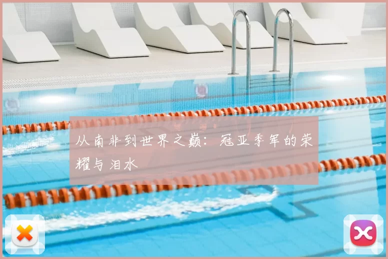 从南非到世界之巅：冠亚季军的荣耀与泪水
